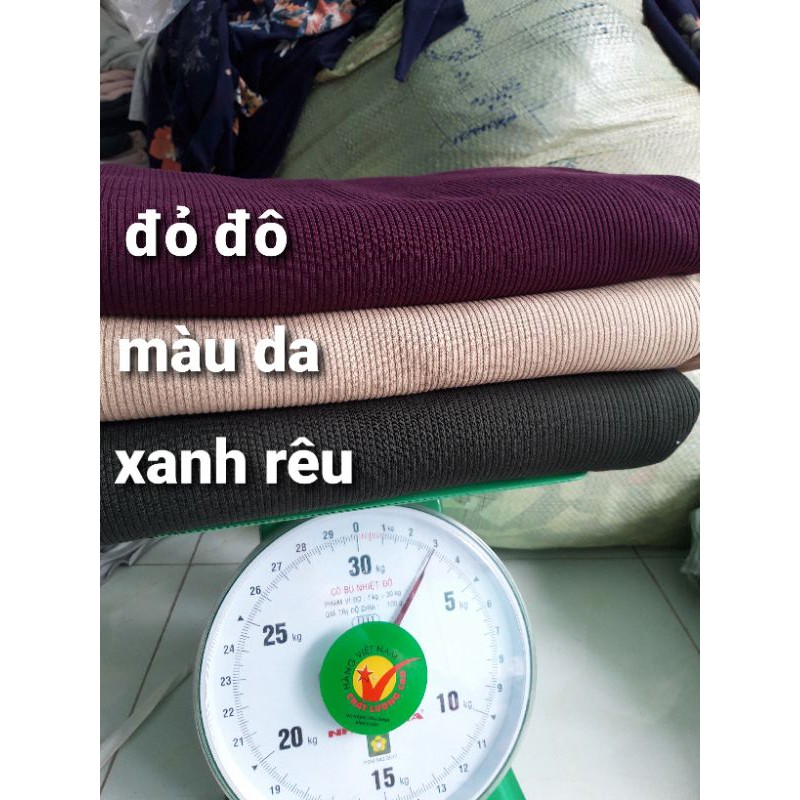 đỏ đô 2k .thun gân xanh 1k  (6.0)
