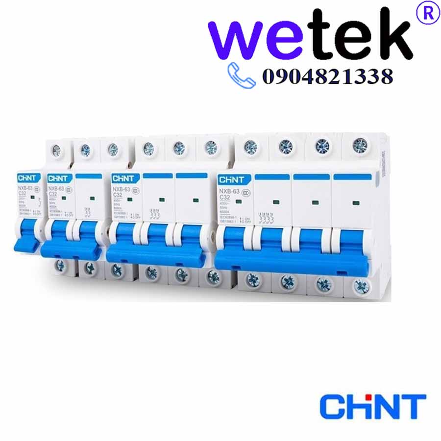 Attomat tép MCB Chint dòng NXB63 , , chính hãng, đủ dải