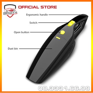 Máy hút bụi ô tô - máy hút bụi xe hơi-máy hút bụi cầm tay điện áp 12v cho ô tô cực khoẻ