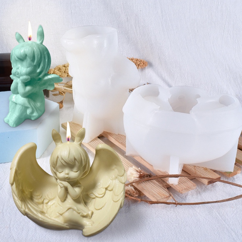 Khuôn silicone làm nến hình công chúa thiên thần