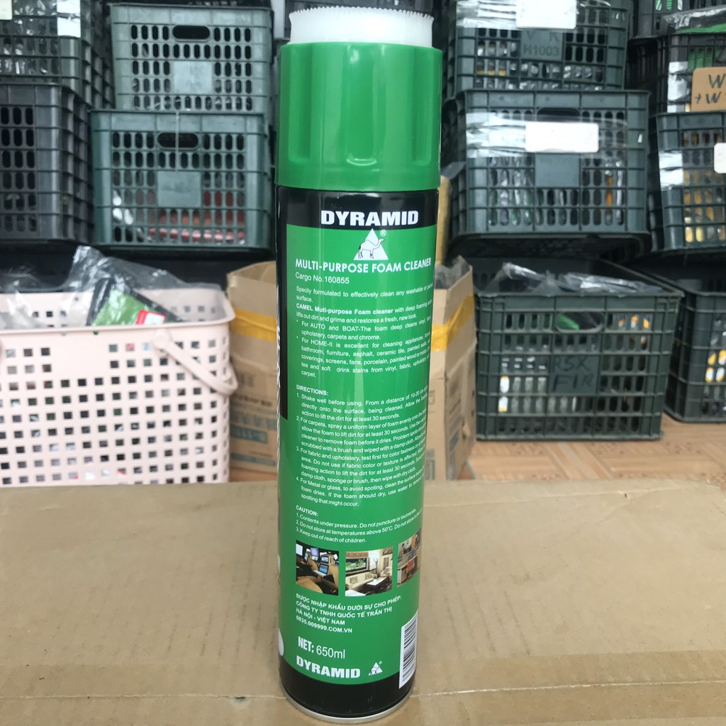 Xịt tẩy, xịt bọt tẩy, vệ sinh nội thất ô tô FOAM CLEANER bọt con hổ hàng chuẩn chính hãng Thái Lan