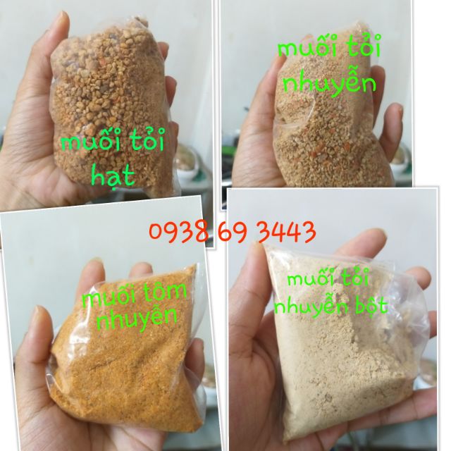 100g muối tỏi hạt/ nhuyễn/ bột / muối tôm | BigBuy360 - bigbuy360.vn