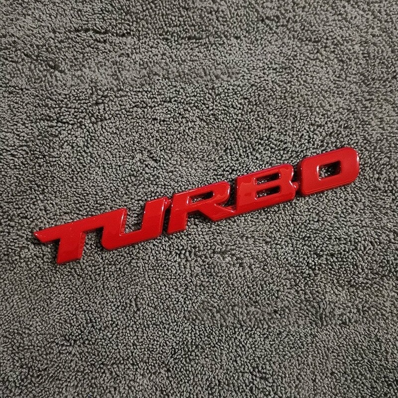 Chữ TURBO 3D Kim Loại - Trang Trí Xe Ô Tô Loại Đẹp