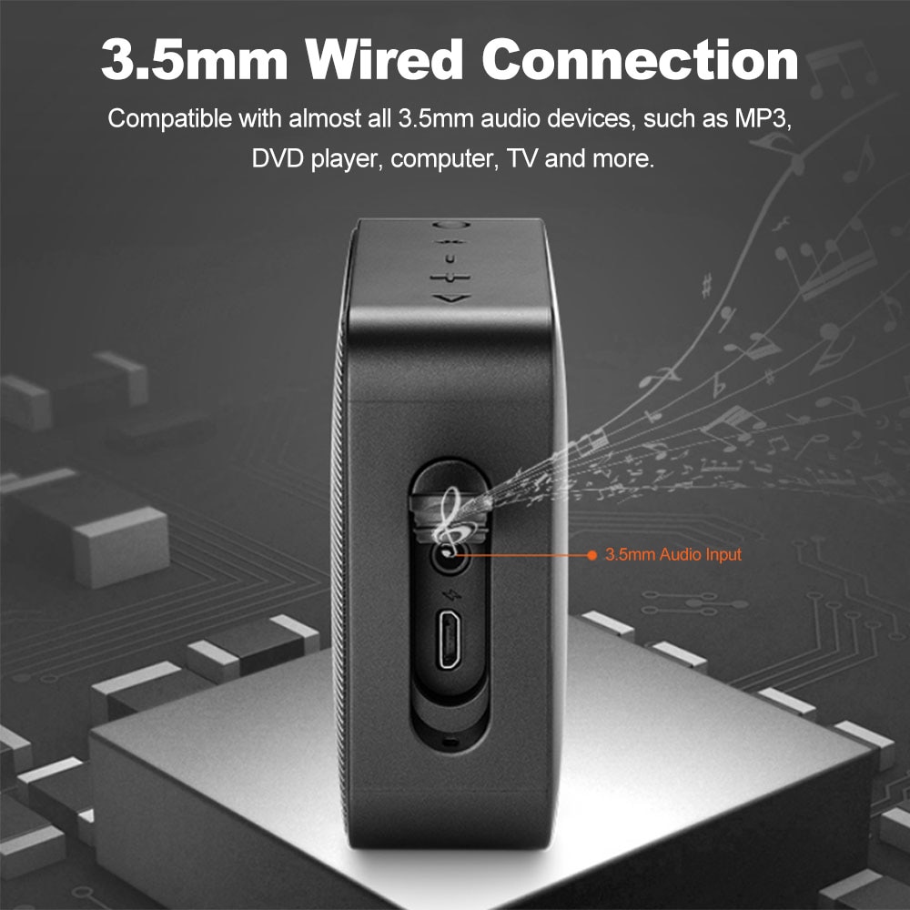 Loa Bluetooth Không Dây Kháng Nước Ipx7 Mini Go 2 Kèm Phụ Kiện