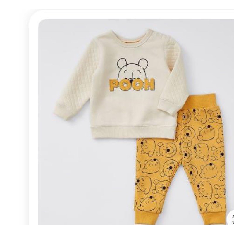 Bộ nỉ bông gấu Pooh siêu hot (1-6Y)