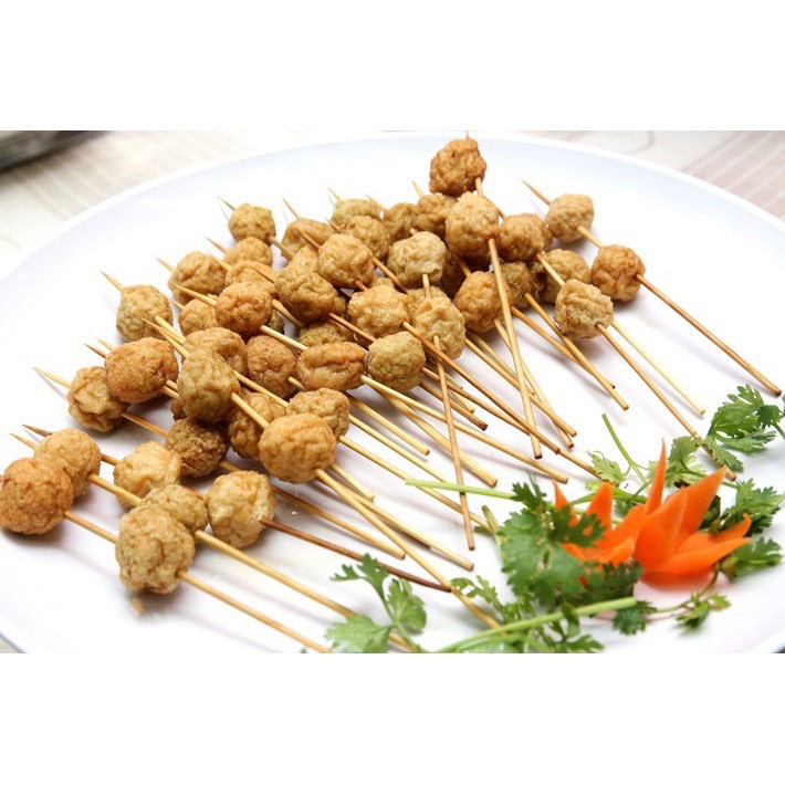Túi [500 gram) xiên thịt nướng bằng tre