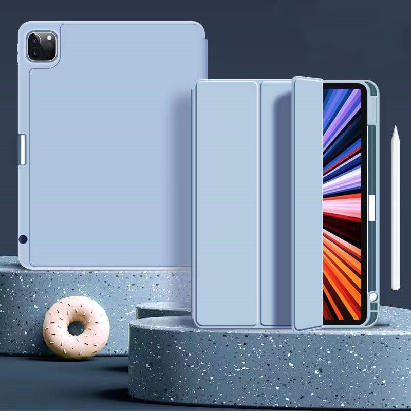 Bao Da Máy Tính Bảng Có Ngăn Đựng Bút Cảm Ứng Cho iPad Pro 11 12 9 2021 iPad Air 4 5 10.9 5th Gen 12.9 Mini 6 8.3 inch