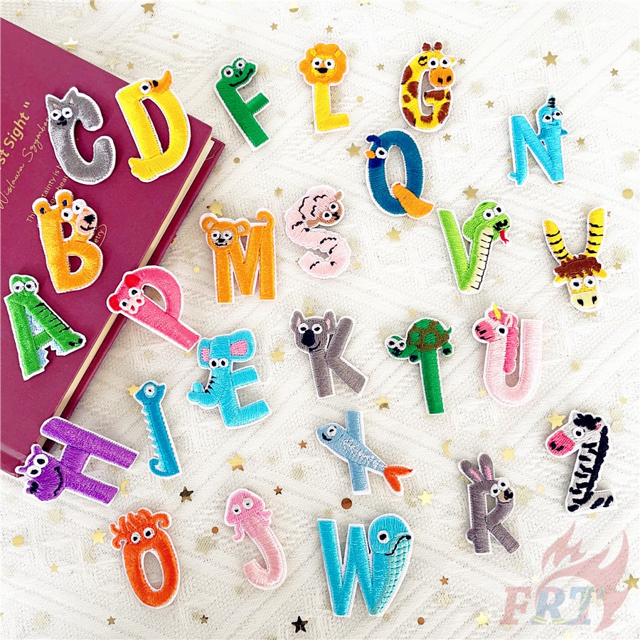 ✿ Sticker Ủi Thêu Hình Động Vật Dễ Thương ✿ 1 Sticker Ủi Thêu Hình Huy Hiệu