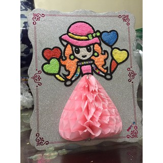 [S01] Tranh Slime/Slam cho bé- Tranh tô màu bọt xốp Slime 3D - công chúa