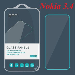 Kính Cường lực Nokia 3.4 , Nokia 5.4 - Hiệu Gor chất liệu cao cấp độ trong suốt cao, độ cứng 9H (Tặng keo chống hở viền)