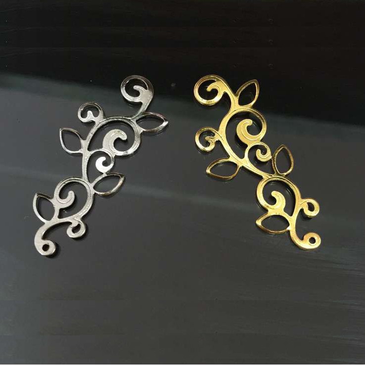 [Nguyên liệu làm trâm] 5 phiên họa tiết 19*39mm