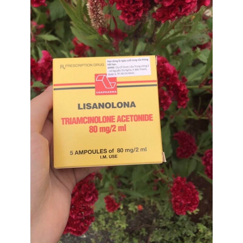 [Mã COS1904 giảm 8% đơn 300K] Tiêm tan sẹo lồi Lisanolona - 1 hộp 5 ống ( tặng kim )