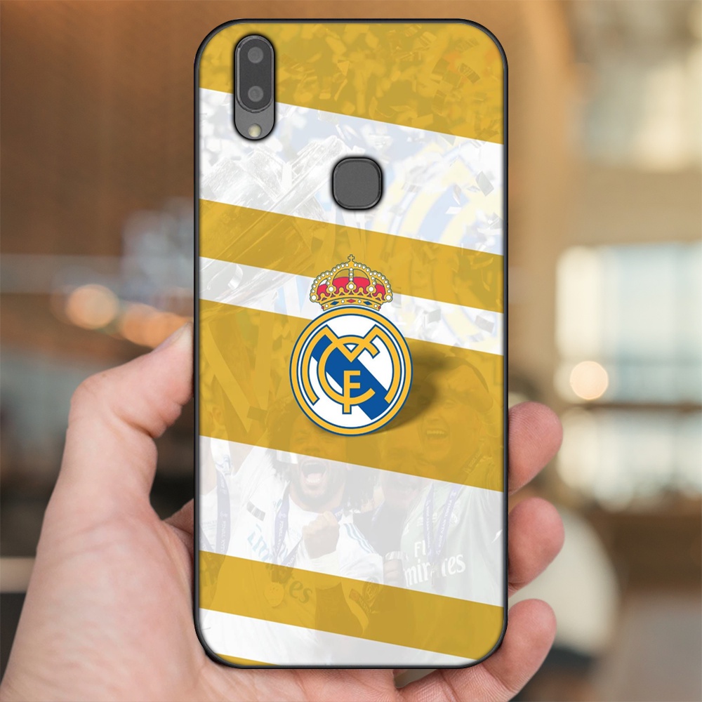 Ốp lưng Vivo V9, Y85, V11i viền đen in hình Real Madrid