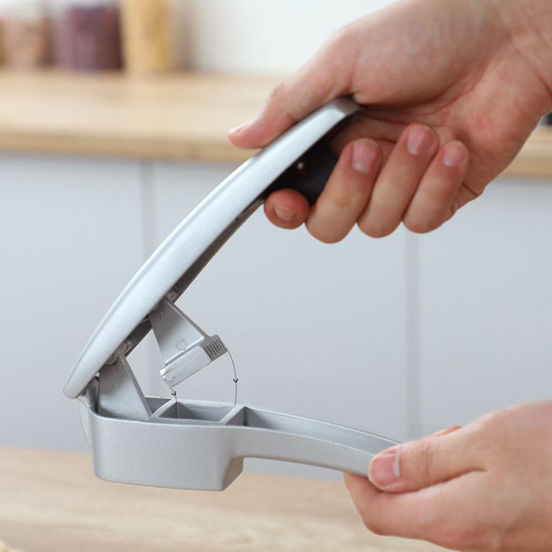 Máy ép, thái, đập tỏi 2 trong 1 inox, tay cầm mềm không làm đau tay, dễ dàng vệ sinh | BigBuy360 - bigbuy360.vn