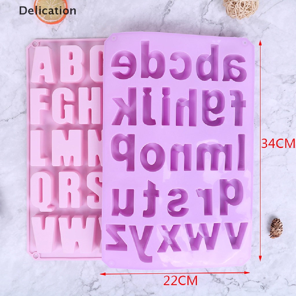 Khuôn silicone tạo hình chữ cái tiếng anh làm bánh kẹo thạch