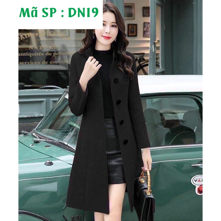 Áo khoác nữ dáng dài cổ bẻ tinh tế phong cách Hàn Quốc DN19 thoitranghd com