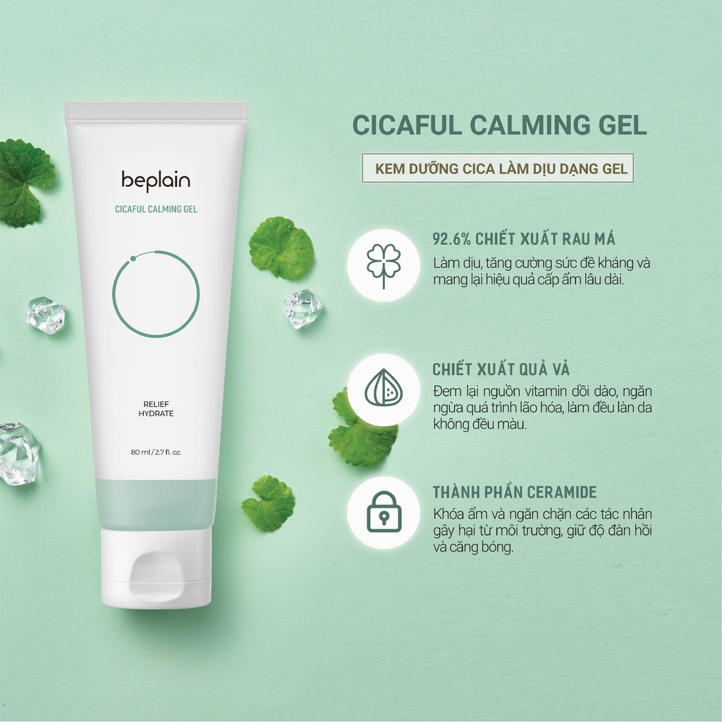 Kem dưỡng Cica làm dịu dạng gel BEPLAIN Cicaful Calming Gel