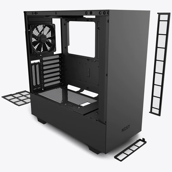 Vỏ Case Máy Tính NZXT H510i Màu Đen Sần