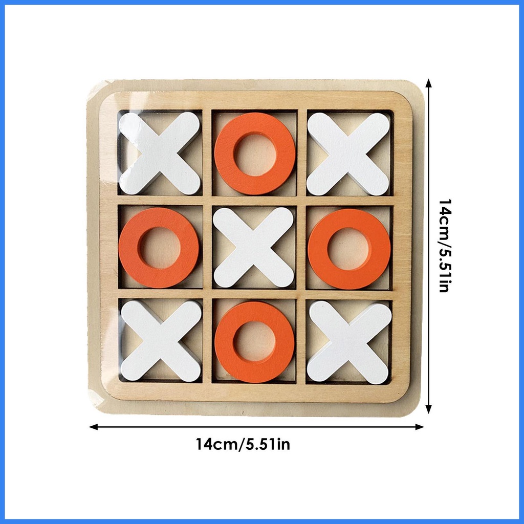 Bộ Trò Chơi Bàn Tiệc Cà Phê Tic-Tac-Toe Mini X Khối O Cho Bé