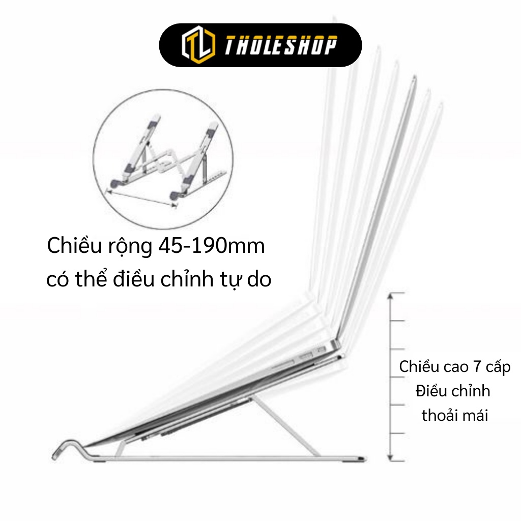 Giá Đỡ Laptop - Kệ Máy Tính Xách Tay Hỗ Trợ Tản Nhiệt Chống Trơn Trượt Gập Lại 10197