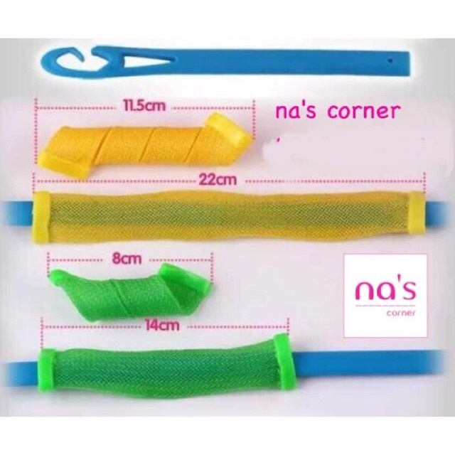 Lô ốc sên cuốn tóc uốn xoăn tóc gợn sóng không dùng nhiệt