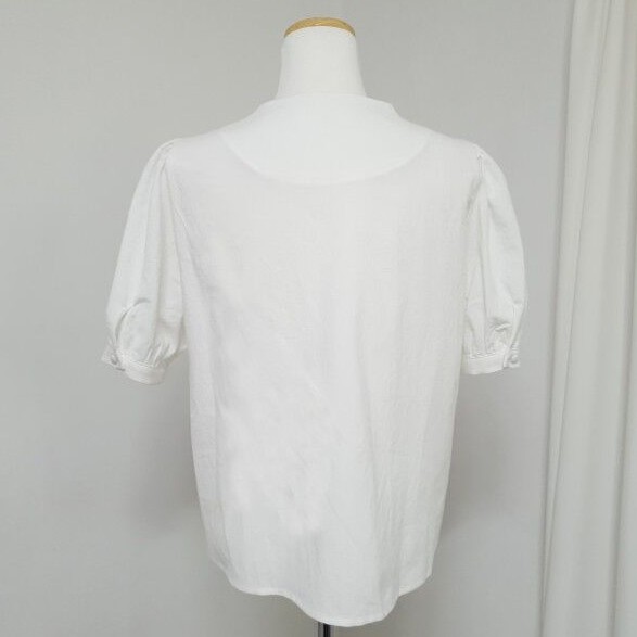 Áo Sơ Mi Nữ Cổ Chữ V Tay Ngắn Phối Ren Thời Trang 43052