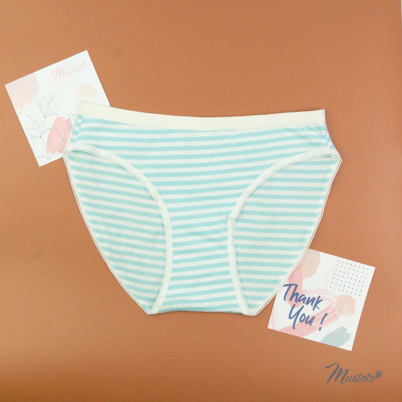 Quần Lót nữ Cotton Organic Lưng Vừa Thoải Mái Daphne (Mustoto MQ15) | BigBuy360 - bigbuy360.vn