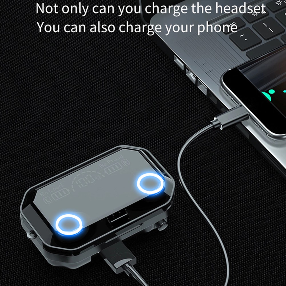 Tai Nghe Bluetooth Không Dây TWS M12 Chống Tiếng Ồn Kèm Mic