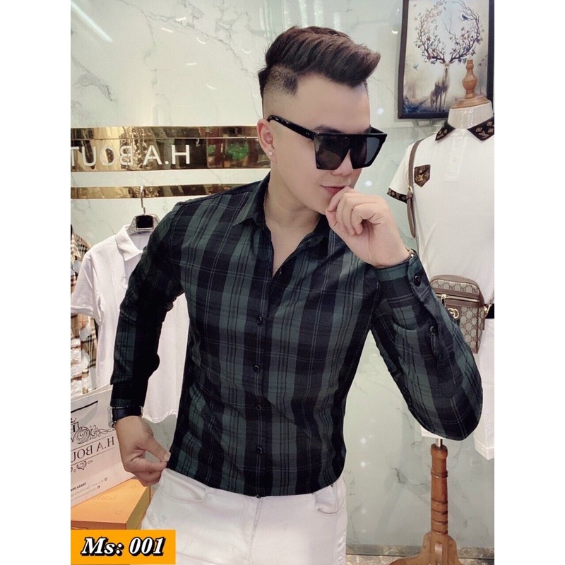 Sơ mi kẻ bbr nam spf, sơ mi from chuẩn tem mác hàng loại đẹp