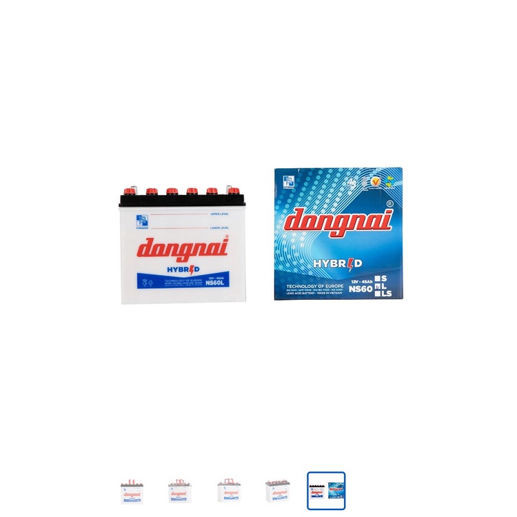 Bình ắc quy 12v Hybrid đồng nai NS60L | 12V - 45ah tặng acid châm bình