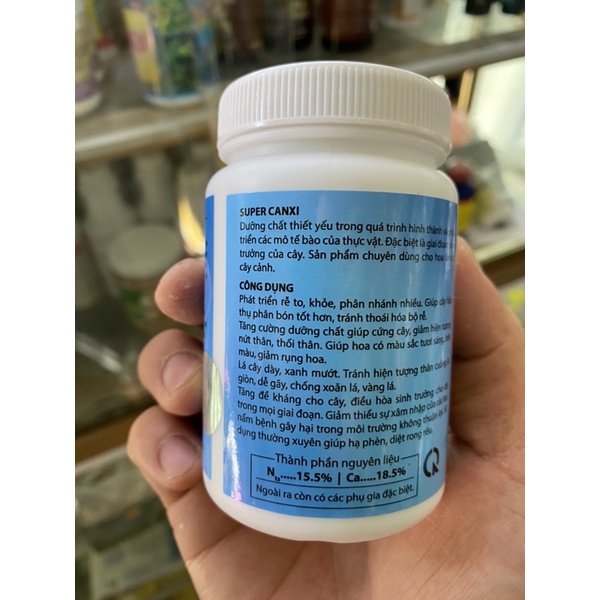 Super Canxi Tám Ngọc (hũ 100gr) chuyên dùng cho Hoa Phong Lan &amp; Hoa Kiểng