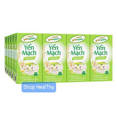 [ĐƠN HOẢ TỐC] 10 Lốc Sữa Yến Mạch Hạt Sen Việt Ngũ Cốc Lốc 4 Hộp - 180ml/Hộp