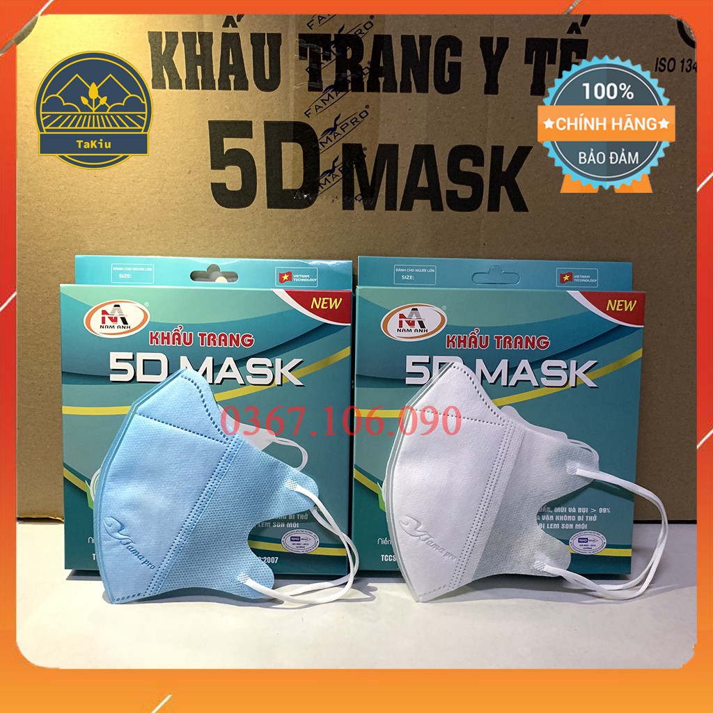 Khẩu Trang 3D Mask FAMAPRO NAM ANH Hộp 10 Cái