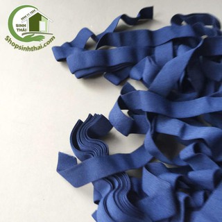 Dây thun may đồ - dây chun luồn quần - màu xanh - bản to 2cm [ 1 mét ] cắt thành 1 dây dài tùy số lần đặt