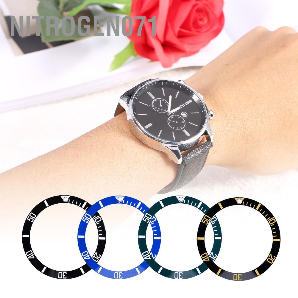 Nitrogen071 4 Colors New Ceramic Watch Wristwatch Bezel Insert Loop Replacement Parts
