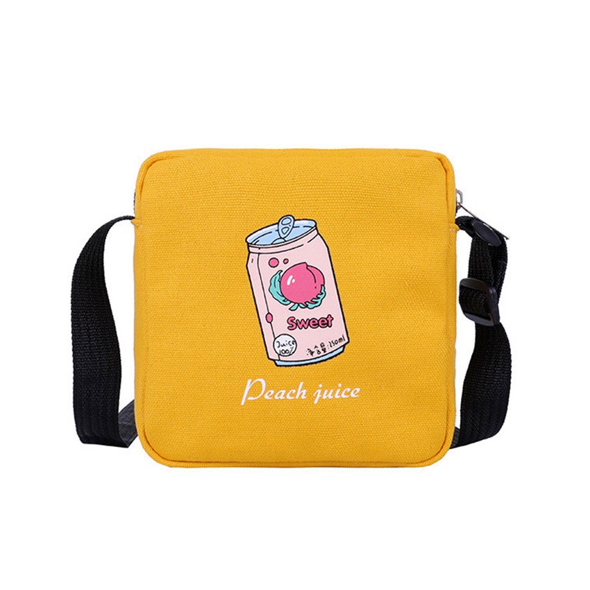Túi đeo chéo nữ Peach Juice phong cách Hàn Quốc (T1024), túi đeo nữ thời trang rất dễ thương