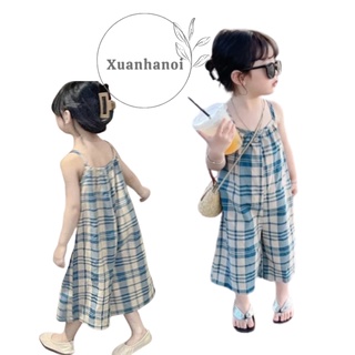 Jum(áo liền quần) 2 dây kẻ sọc cho bé gái 8-30kg XHN1017