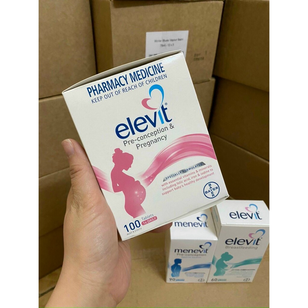 Vitamin Tổng Hợp Elevit Cho Bà Bầu 100 Viên - Hàng Úc