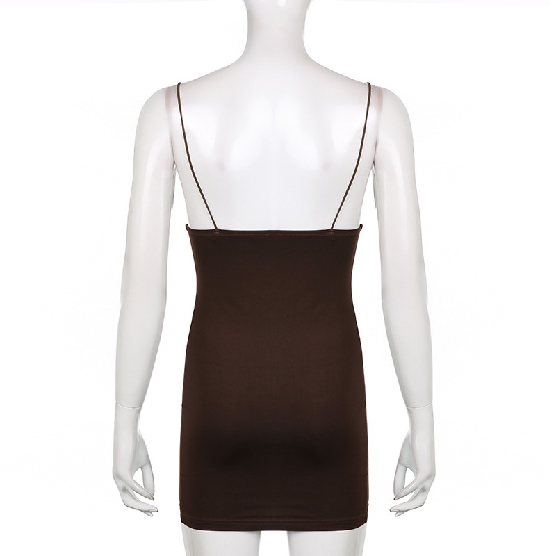 Đầm Body Cổ Chữ V Khoét Sâu Thiết Kế Hở Lưng Quyến Rũ