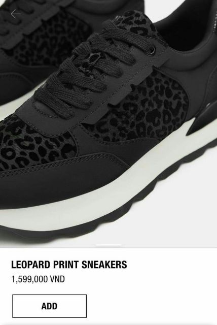 Rẻ vô địch - Giày Zara Leopard print Chuẩn xuất xịn