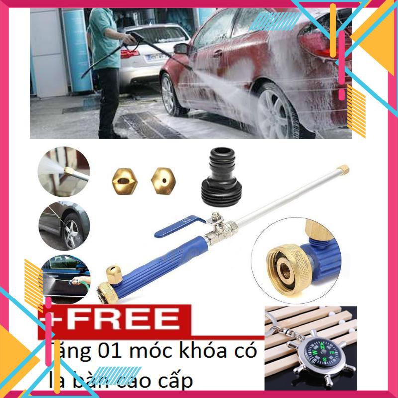 ❤️Evoucher🚛 Vòi xịt nước rửa xe áp lực cao tặng móc khóa có la bàn k 590 206657206590