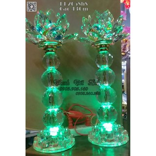 Bộ Đèn Thờ Sen Pha Lê PL205sh