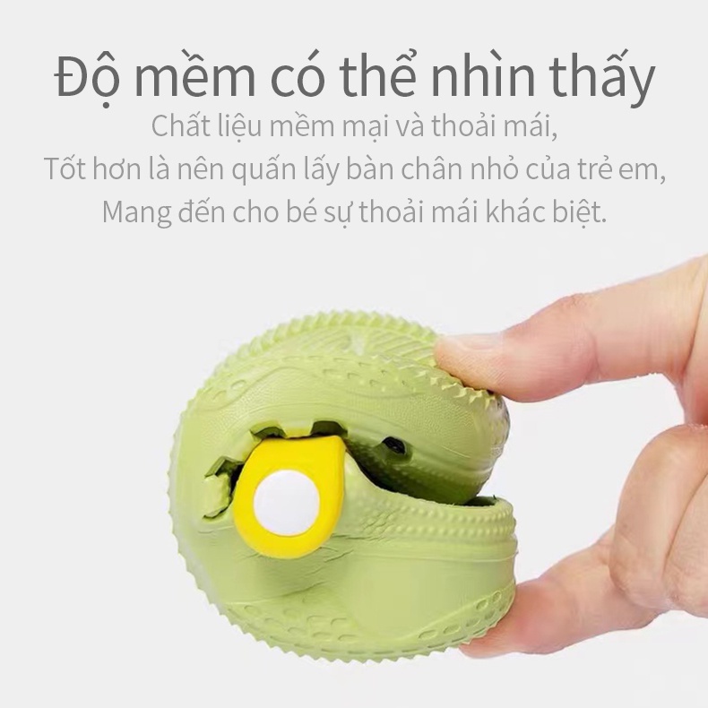 Dép trẻ em cho bé Cheerful Mario, sục cross cho bé trai bé gái siêu nhẹ chống trơn trượt chính hãng - Mã K35