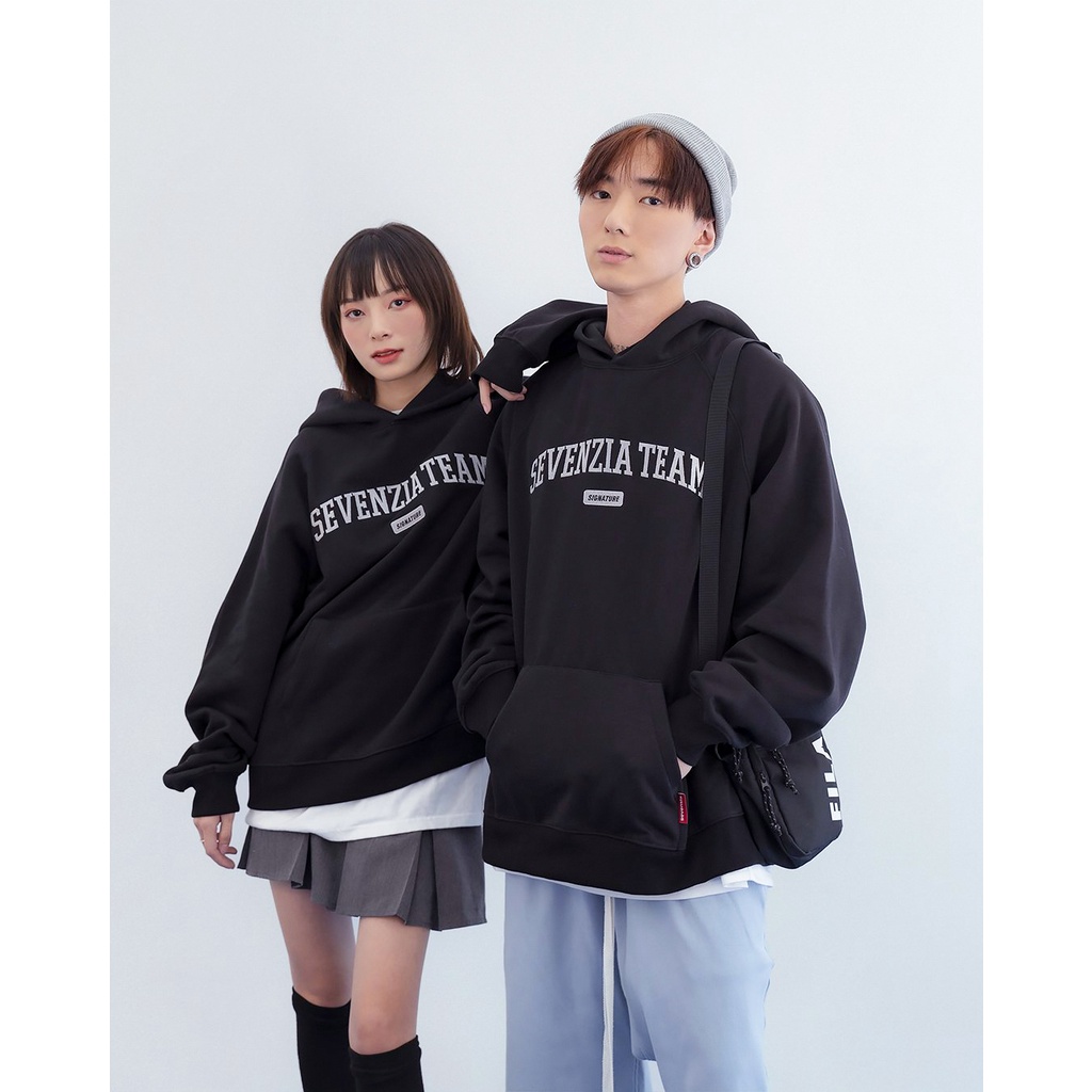 Áo Hoodie nỉ bông "SEVENZIA TEAM" - Đen | BigBuy360 - bigbuy360.vn