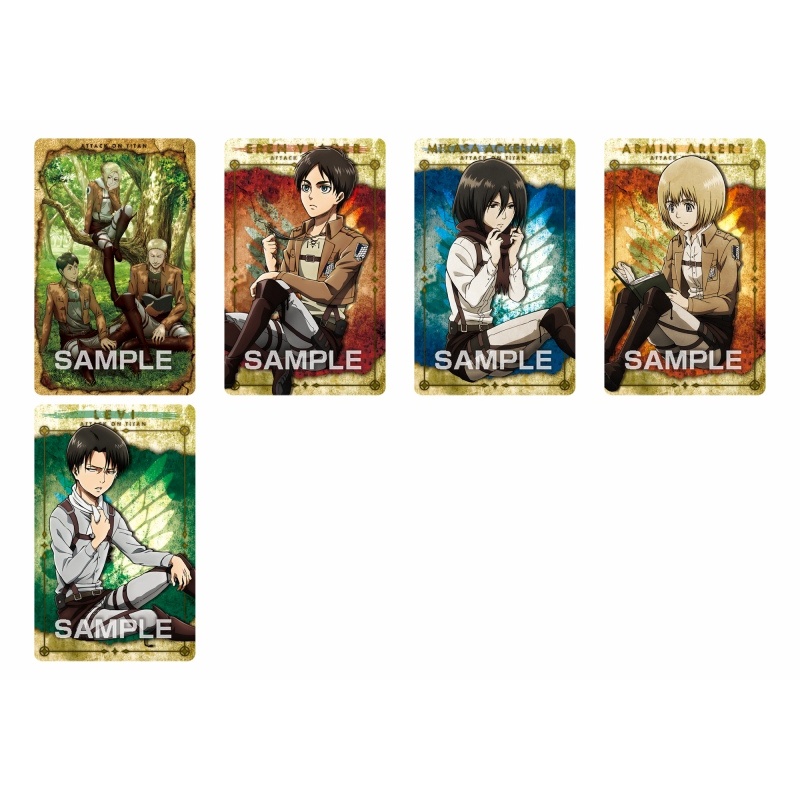 Thẻ nhân phẩm Metallic Card Attack on Titan