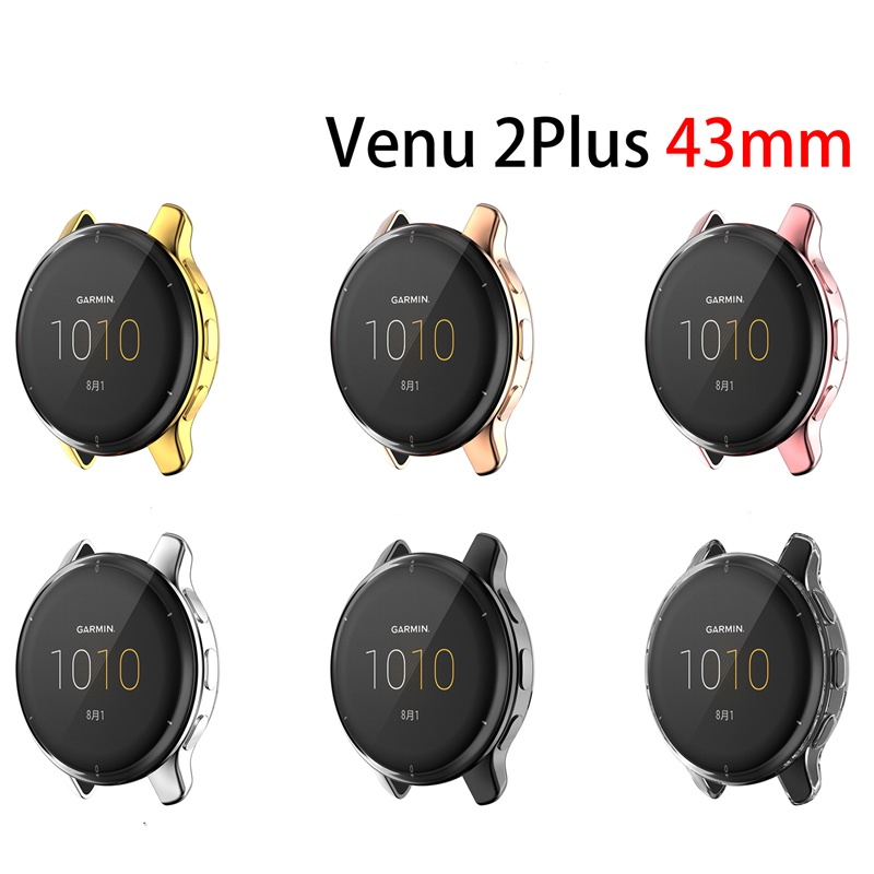 Ốp Bảo Vệ Bằng TPU Mềm Mạ Điện Cho Garmin Venu 2 Plus Venu2 Plus 43mm