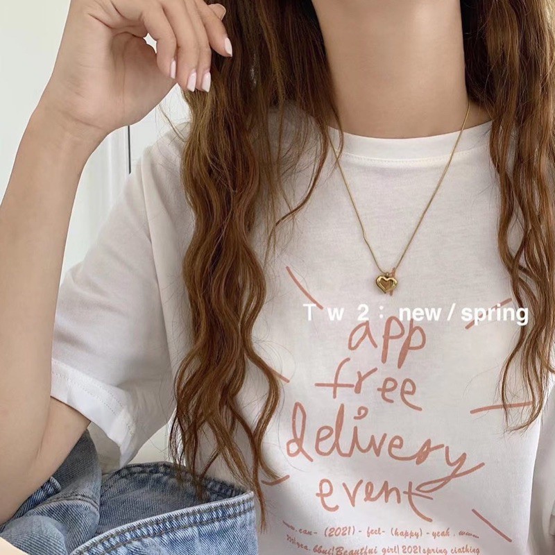Áo phông app free 2 màu pastel
