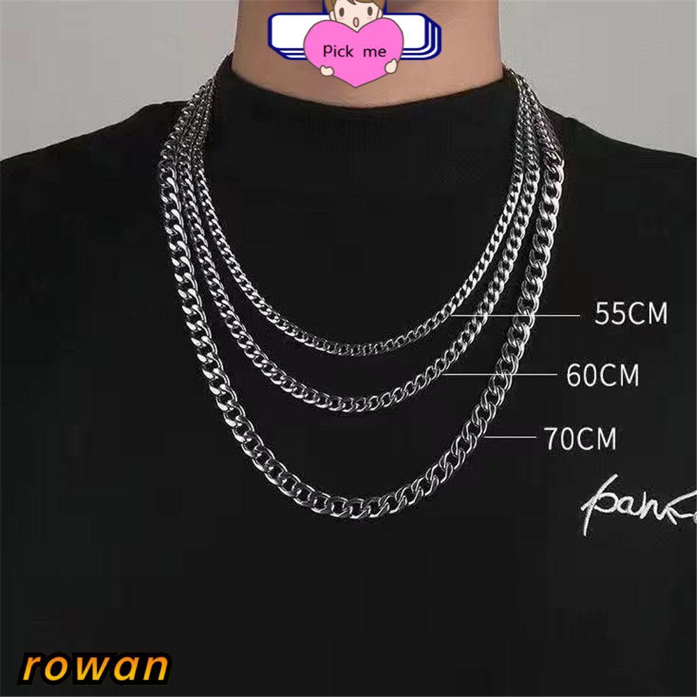 Dây Chuyền Thép Không Gỉ 5/7/9/MM Thời Trang|Vòng Cổ Kim Loại Dạng Xích Phong Cách Gothic Cho Nam