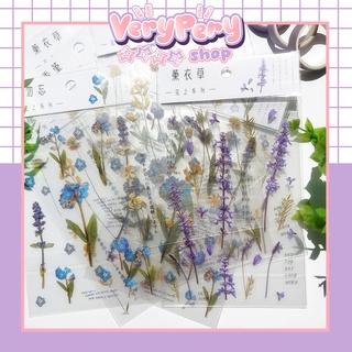 Sticker Hoa Lá Trang Trí Sổ Tay, Làm Bullet Journal