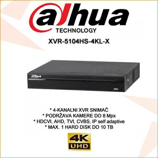 Đầu ghi dahua xvr5104hs-4kl-x độ phân giải 4k bảo hành 2 năm